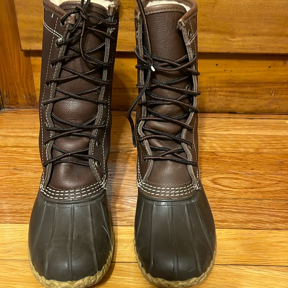 Shearling Lined 10” Bean Boots Women’s Size 7M